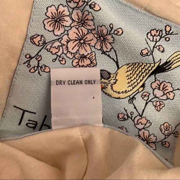 Tabitha Beige Eyelet Ruffle Jacket Blazer Sz 0 - Picture 6 of 8